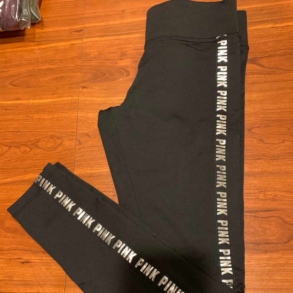 PINK fleece lined leggings